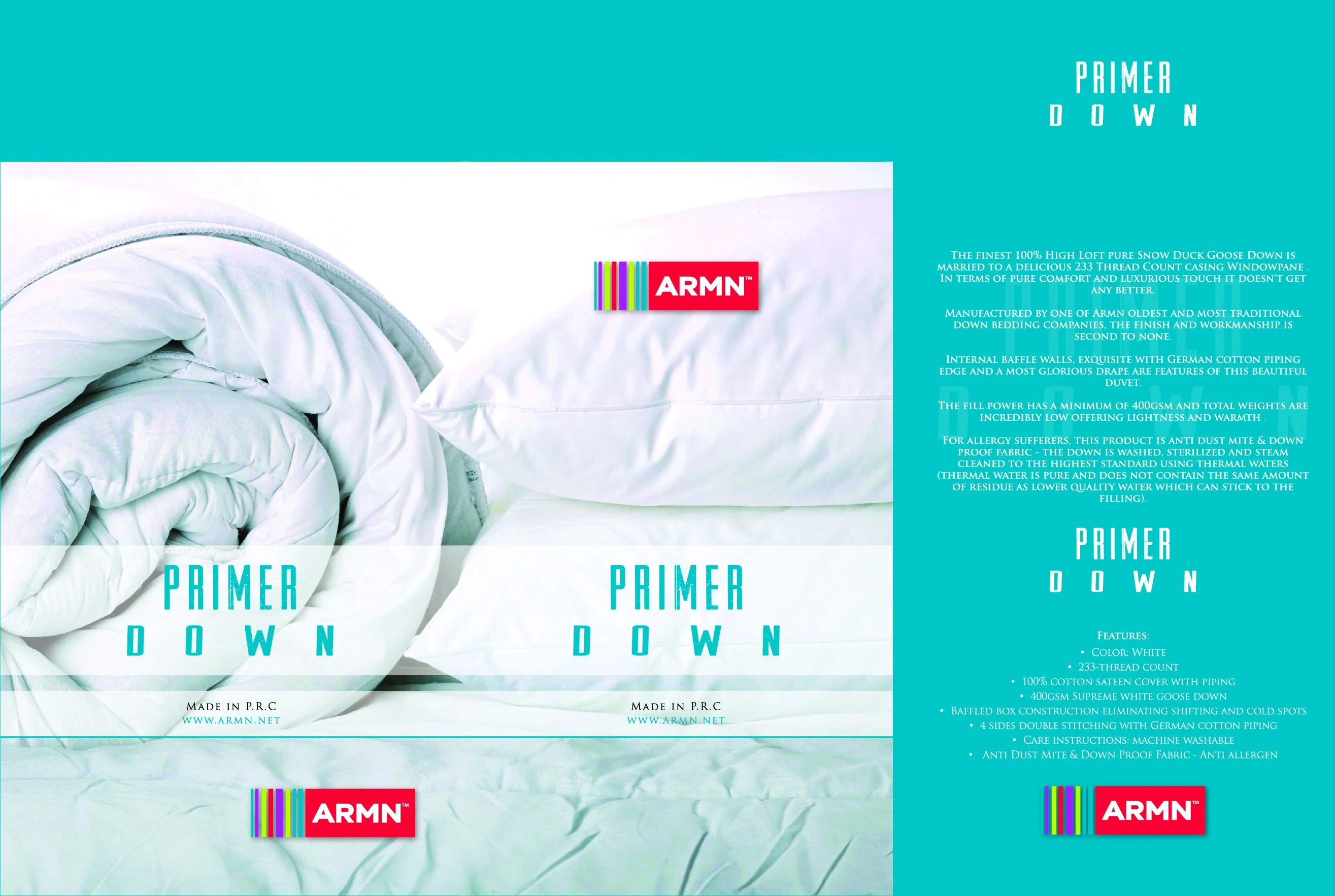 لحاف مفرد الحجم من ARMN Primer Down - Image 2