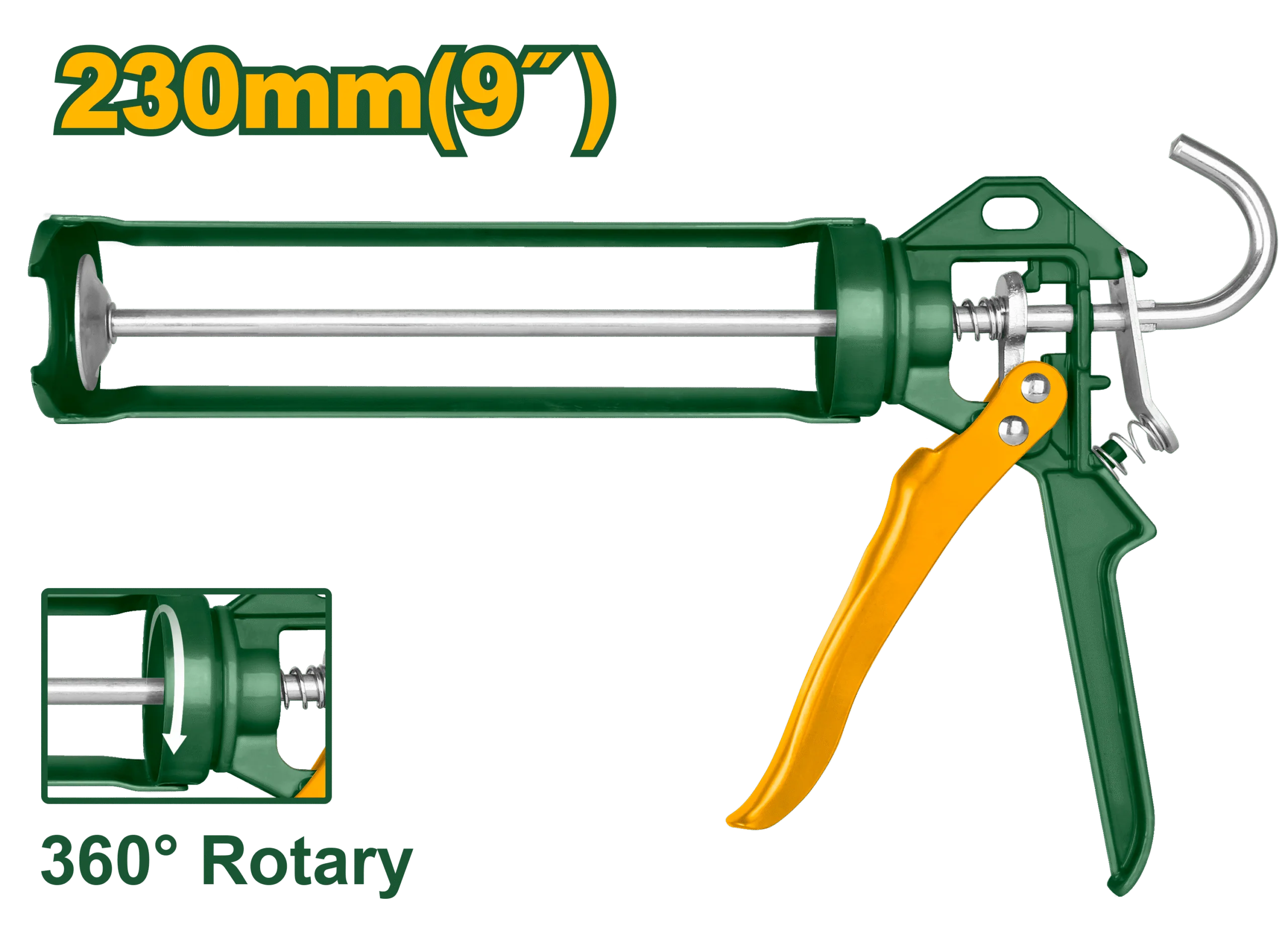 مسدس السد JADEVER 230MM مقبض ألمنيوم مع وظيفة دوارة للدقة وسهولة الاستخدام