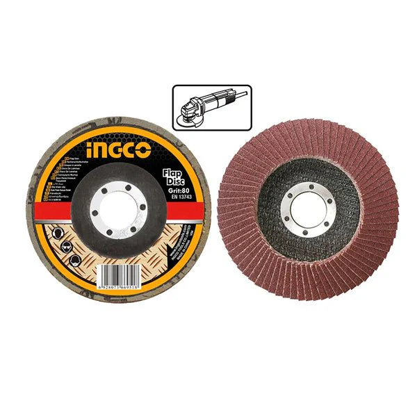 قرص سنفرة فلاب (Flap Disc) انكو 115 ملم P80 للتشطيب