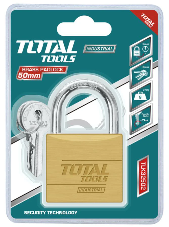 قفل نحاس 50 ملم توتال - Total