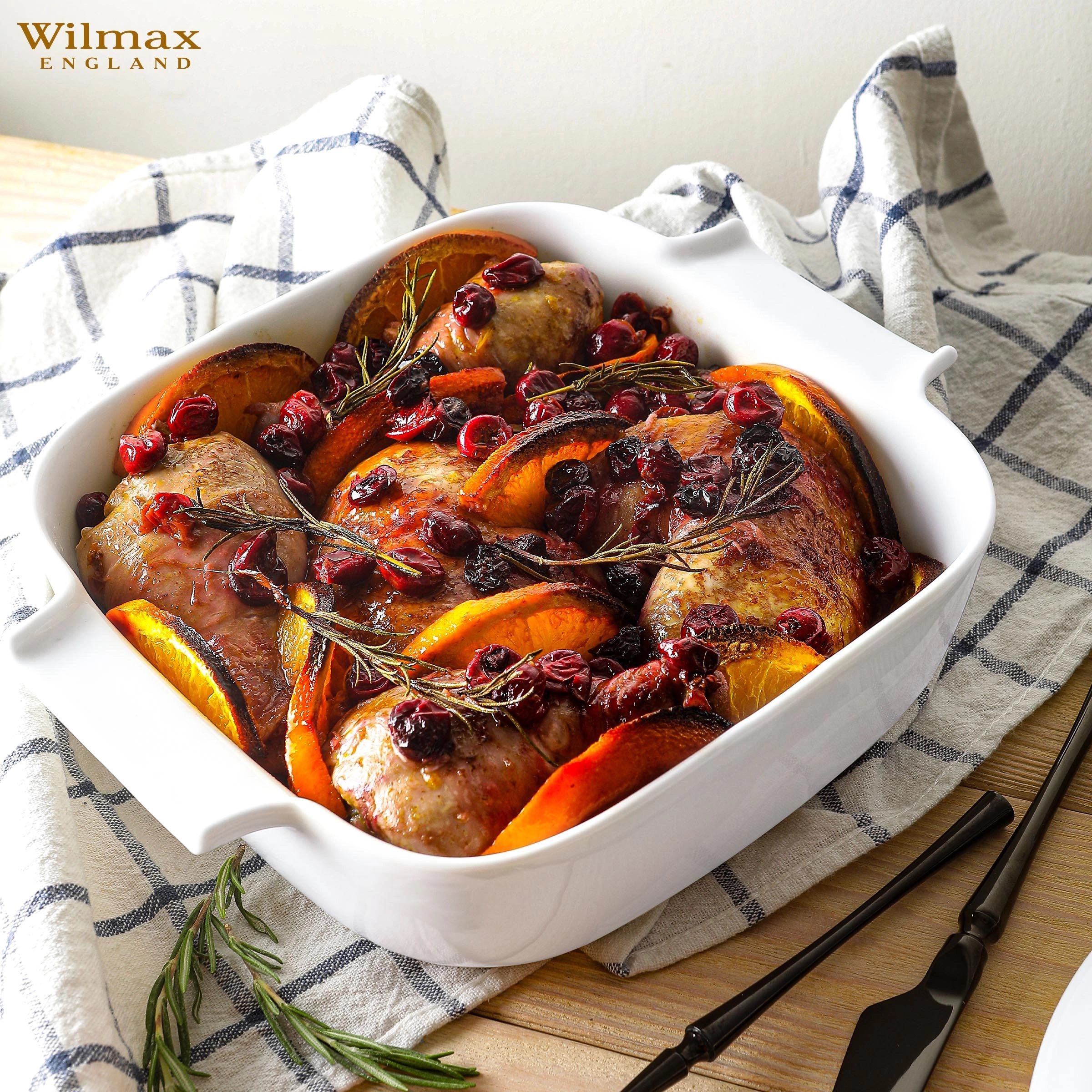 طبق فرن 25*20 سم من Wilmax - أبيض