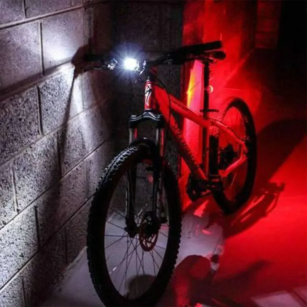 مصابيح LED للدراجات الهوائية أمامية وخلفية، إضاءة قوية ورؤية واضحة مع مقاومة للماء - Image 3