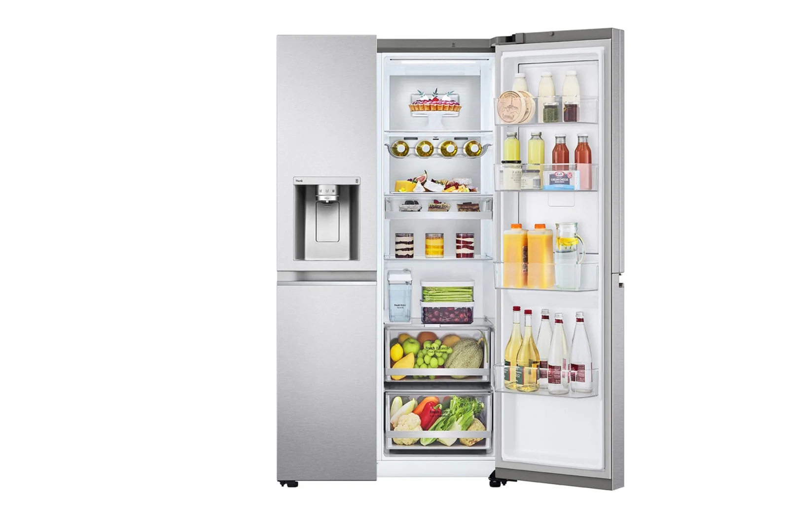 ثلاجة LG InstaView™ ذات الباب المزدوج، سعة 674 لتر، لون فضي - Image 9