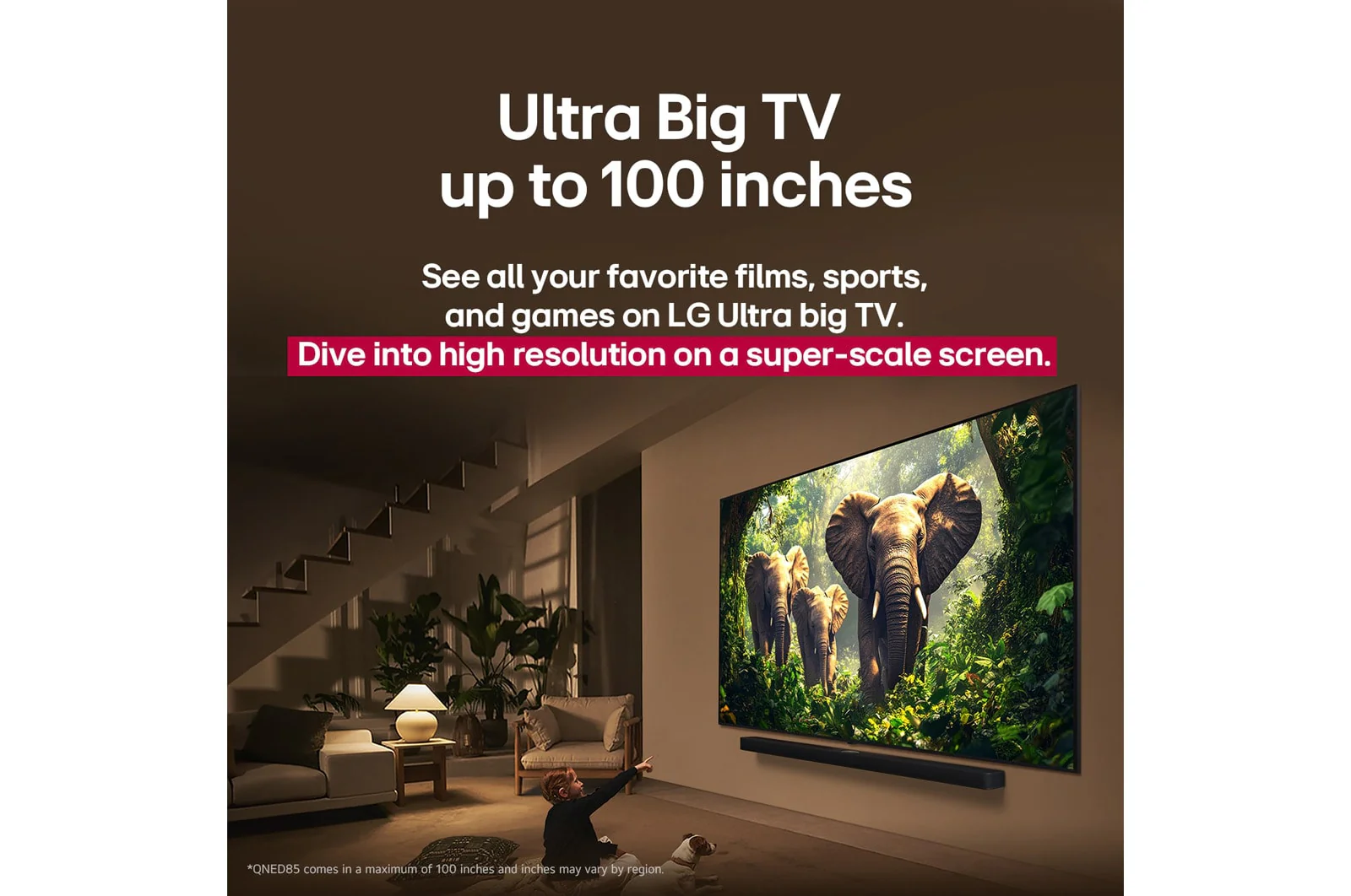تلفاز LG UHD AI UA85 75 بوصة 4K مع HDR10 ومساحة تحكم صوتي ذكي من LG - Image 3
