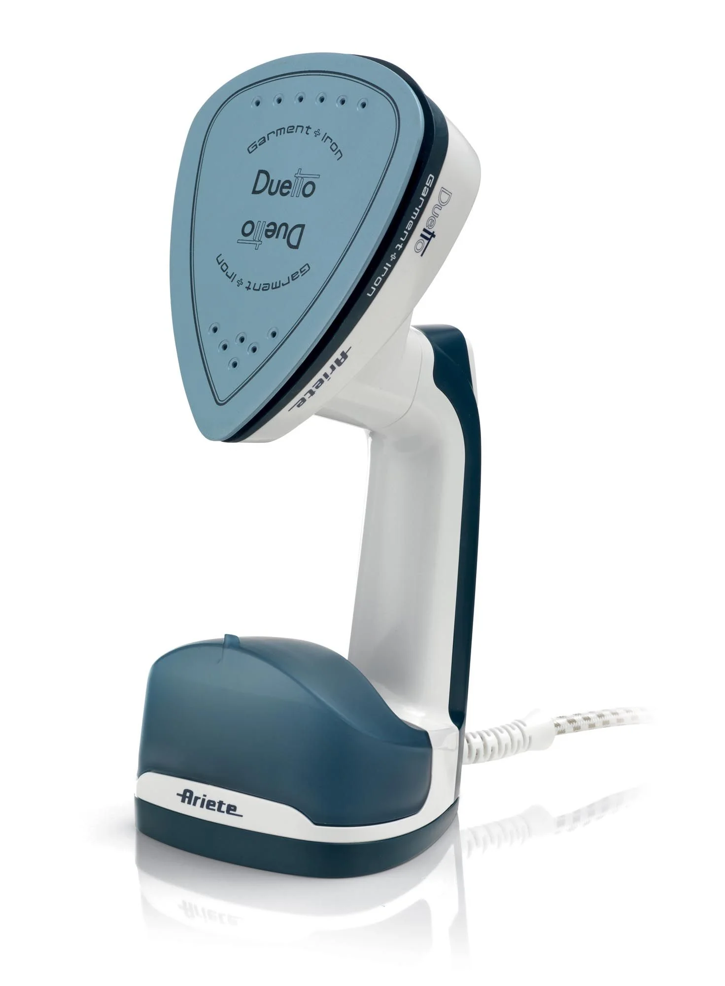 مكواة بخار 1000 واط من Ariete Duetto 6246 - أبيض وأزرق - Image 7