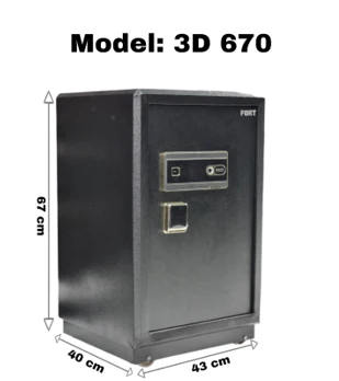 خزنة 3D670 مقاومة للحريق من فورت FORT