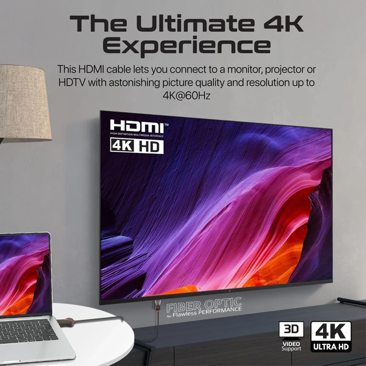 كابل HDMI بطول 20 متر متوافق مع التلفزيون من PROMATE - Image 2