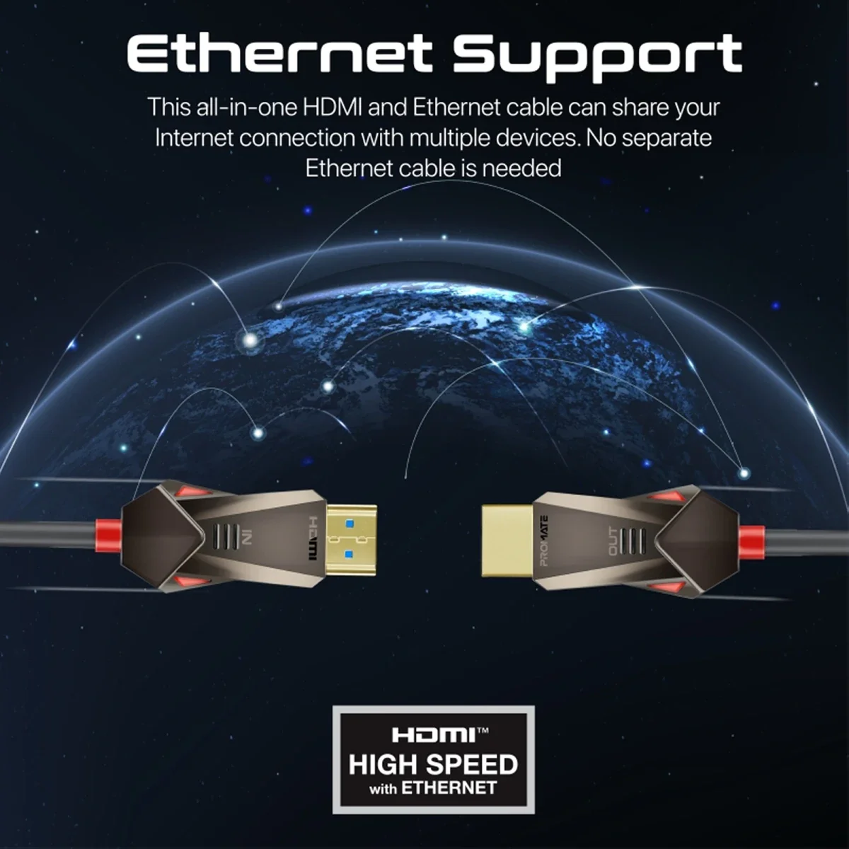 كابل HDMI بطول 20 متر متوافق مع التلفزيون من PROMATE - Image 5