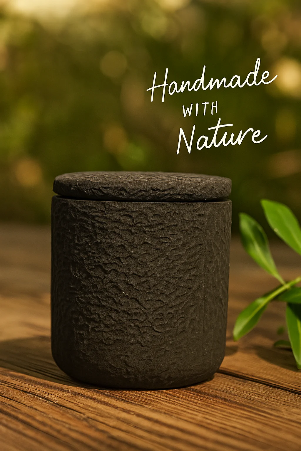 شمعة Stone Cande الفاخرة حجر مصقول يدويًا، شمع طبيعي معطر، قطعة ديكور دائمة - Image 2