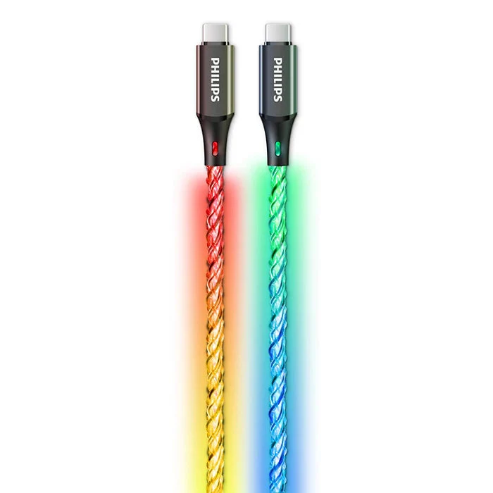 كابل فيليبس بارتي USB-C 1 متر شحن سريع ونقل بيانات 480 Mbps
