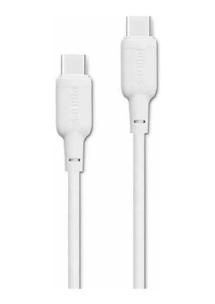 كابل فيليبس USB-C إلى USB-C 60 واط 1.2 م شحن سريع وموثوق