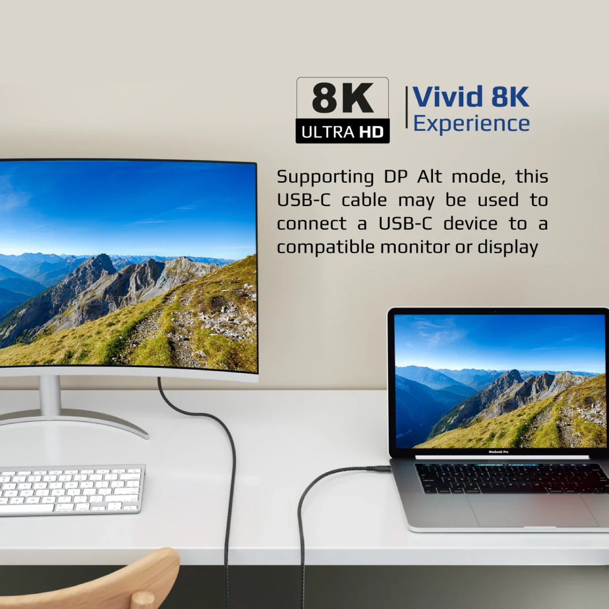 كابل شحن USB بطول 2 متر يدعم الشحن السريع للهواتف الذكية من PROMATE - Image 5