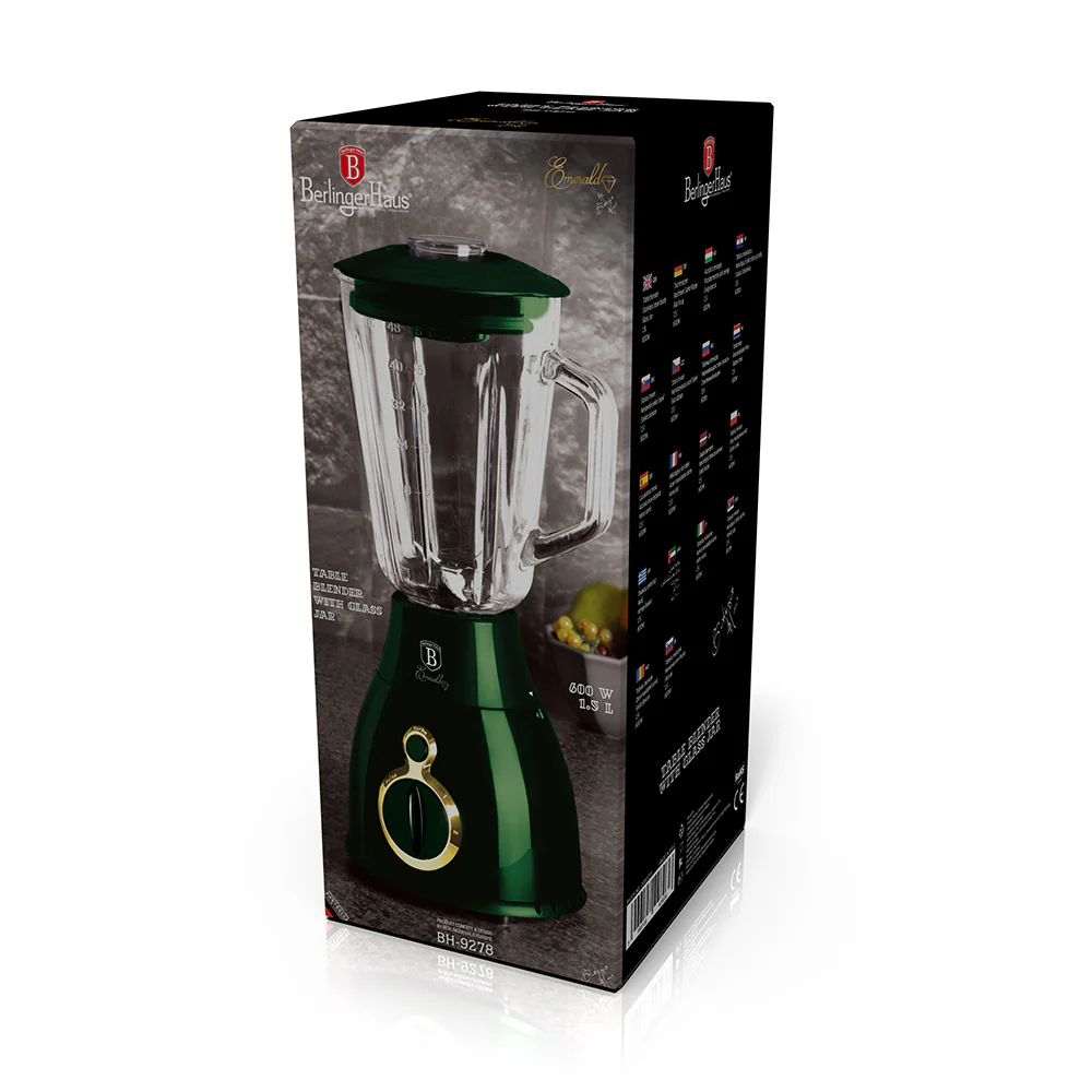 خلاط سعة 1.5 لتر من Berlinger Haus - أخضر - Image 3
