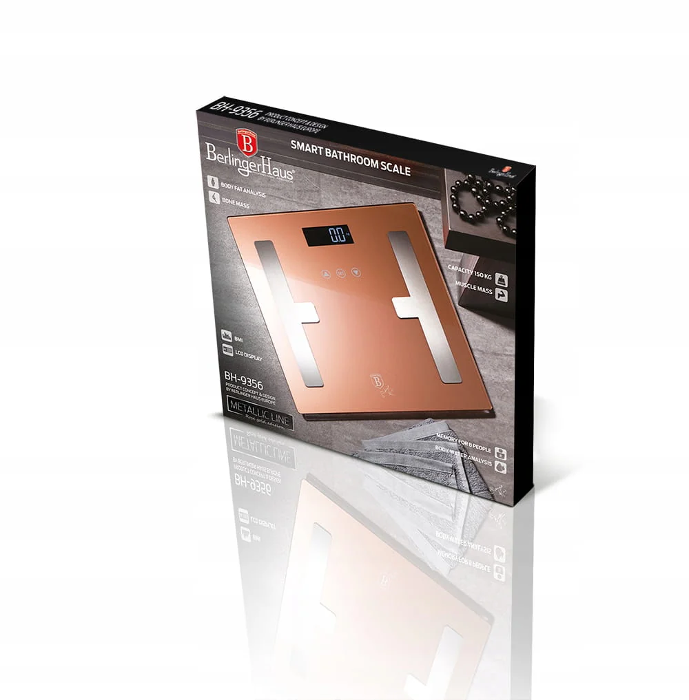 ميزان وزن ودهون من Berlinger Haus - روز-غولد - Image 3