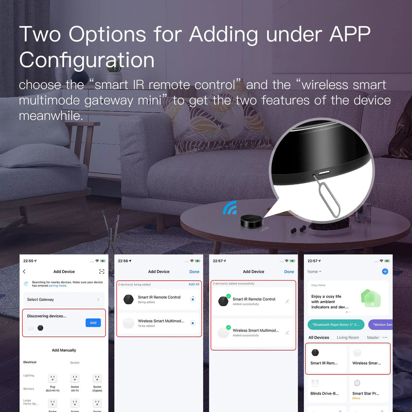 بوابة ZigBee الذكية (Hub) مع بديل الرموت IR - Image 4