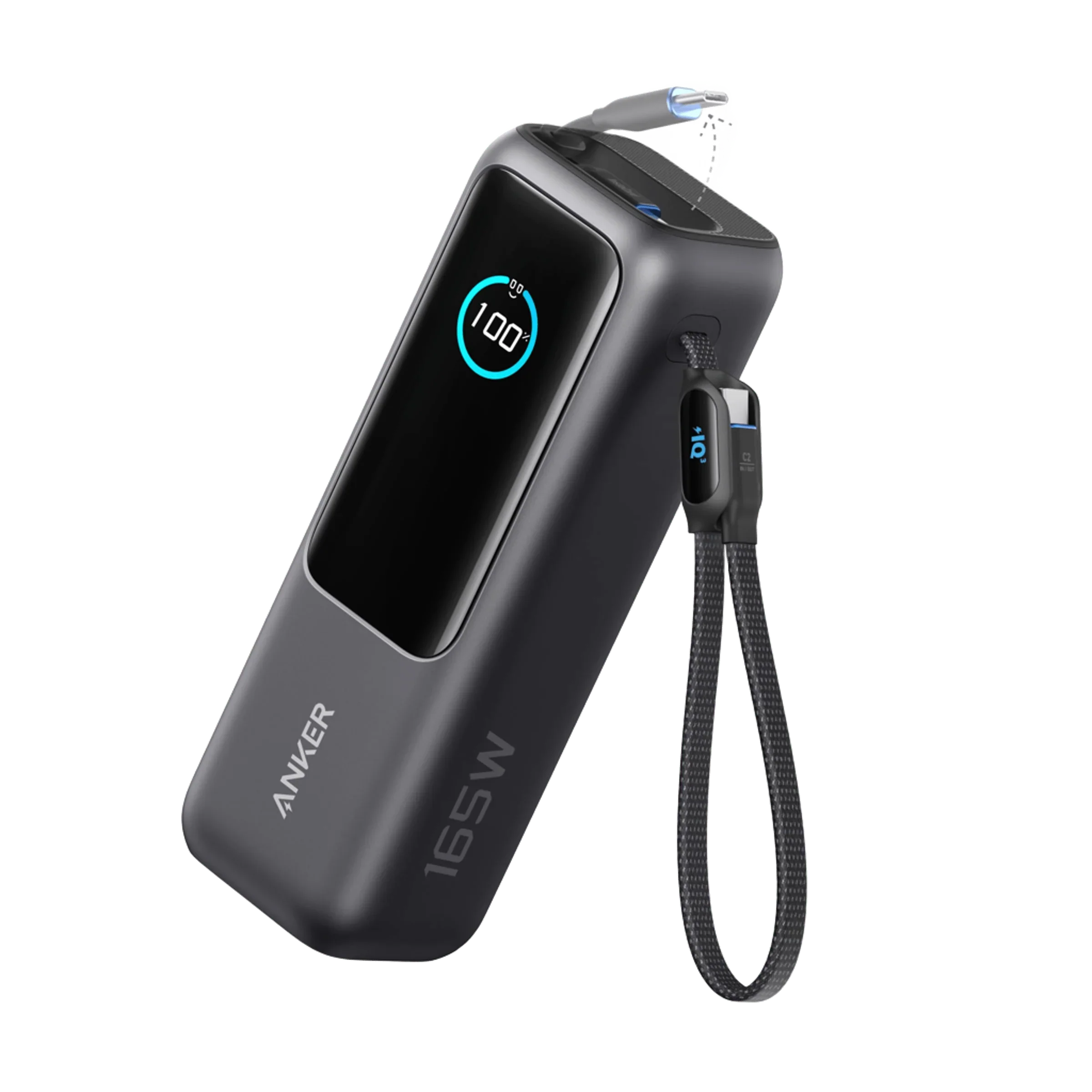 باور بانك 25000MAH بقدرة 165W وشحن سريع للحواسيب من Anker
