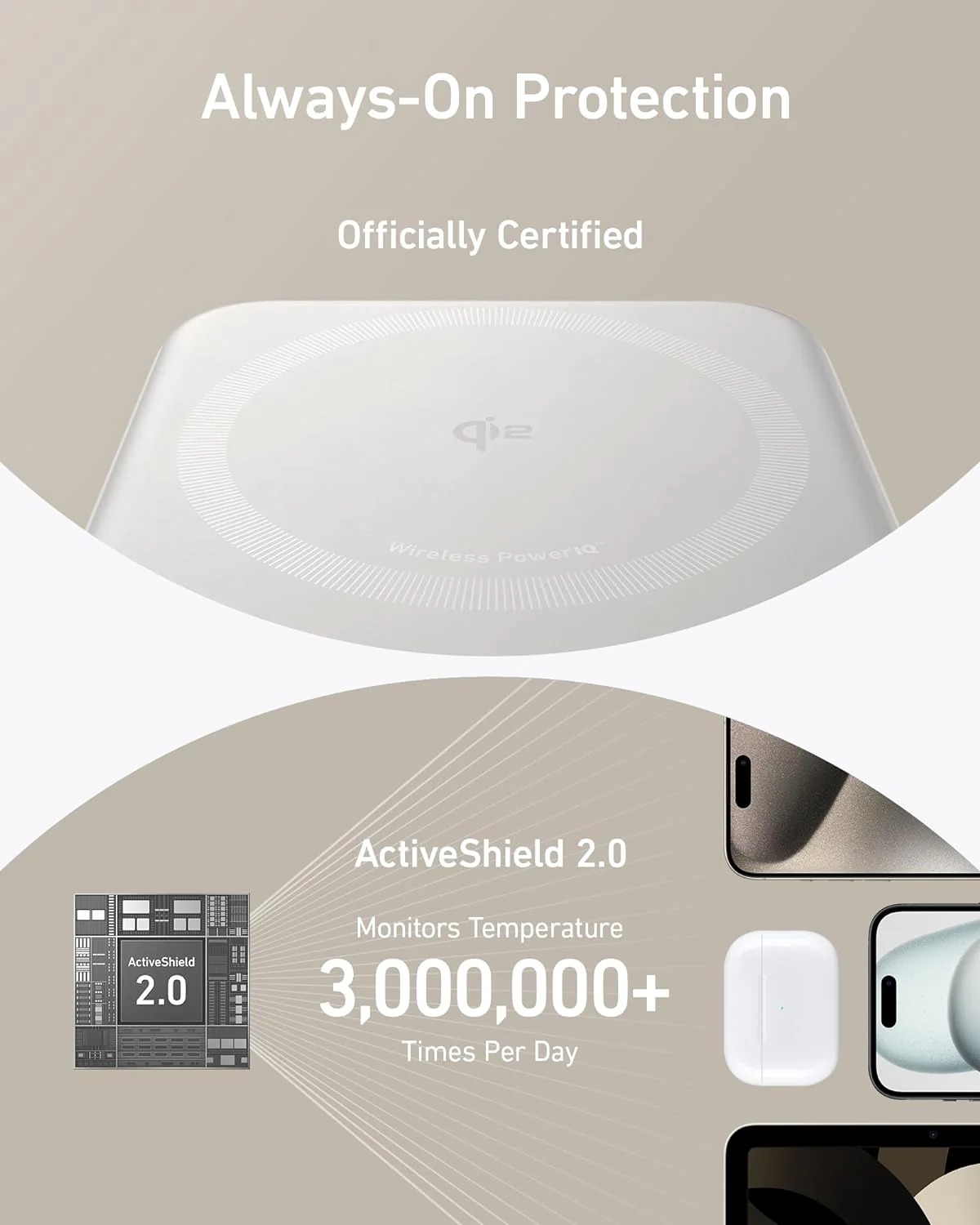 باور بانك مغناطيسي 10000MAH بشحن لاسلكي 15W مع Qi2 من Anker - Image 7