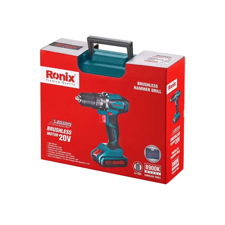 دريل شحن بطارية ماستر طقم من RONIX - Image 10