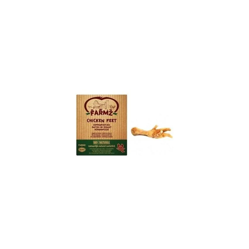 Farmz أقدام دجاج (250 جرام) طبيعية 100% وقليلة الدسم للكلاب من Duvo.