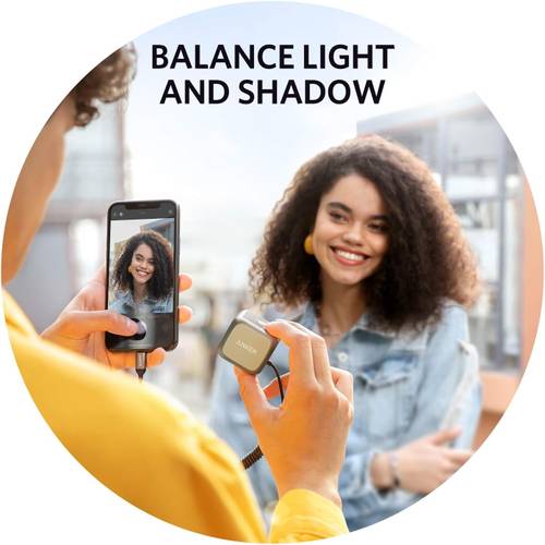 فلاش LED لـ iPhone لتحسين الإضاءة - رمادي غامق من Anker - Image 6