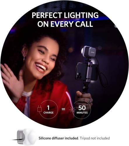 فلاش LED لـ iPhone لتحسين الإضاءة - رمادي غامق من Anker - Image 9