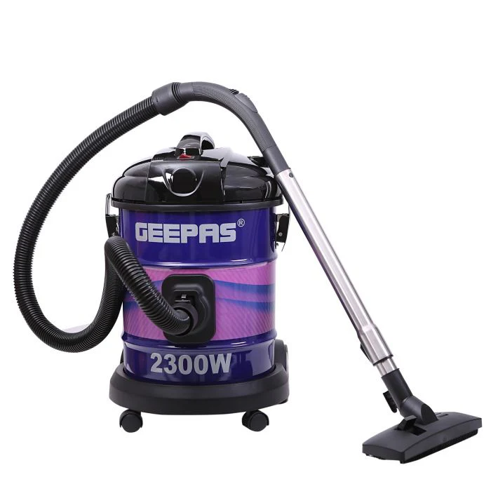 مكنسة كهرباء 2300 واط جاف برميل ازرق - GEEPAS