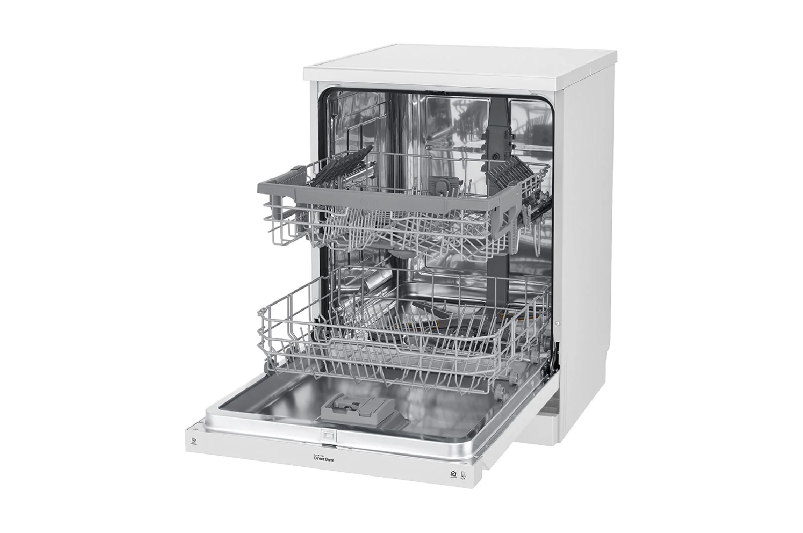 غسالة صحون إل جي ™QuadWash ، لون أبيض إعداد المكان14، تقنية EasyRack™ Plus، محرك الدفع المباشر، من ال جي - Image 7