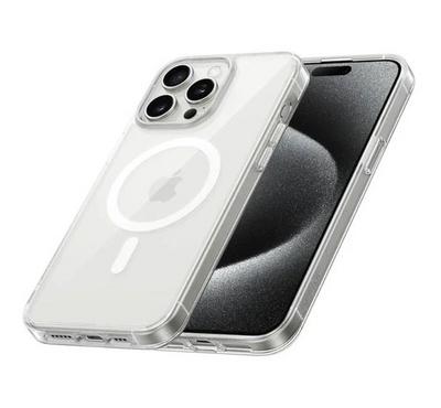 غطاء مغناطيسي شفاف لـ iPhone 16 Pro/Max حماية 5 feet ومتوافق MagSafe من Anker
