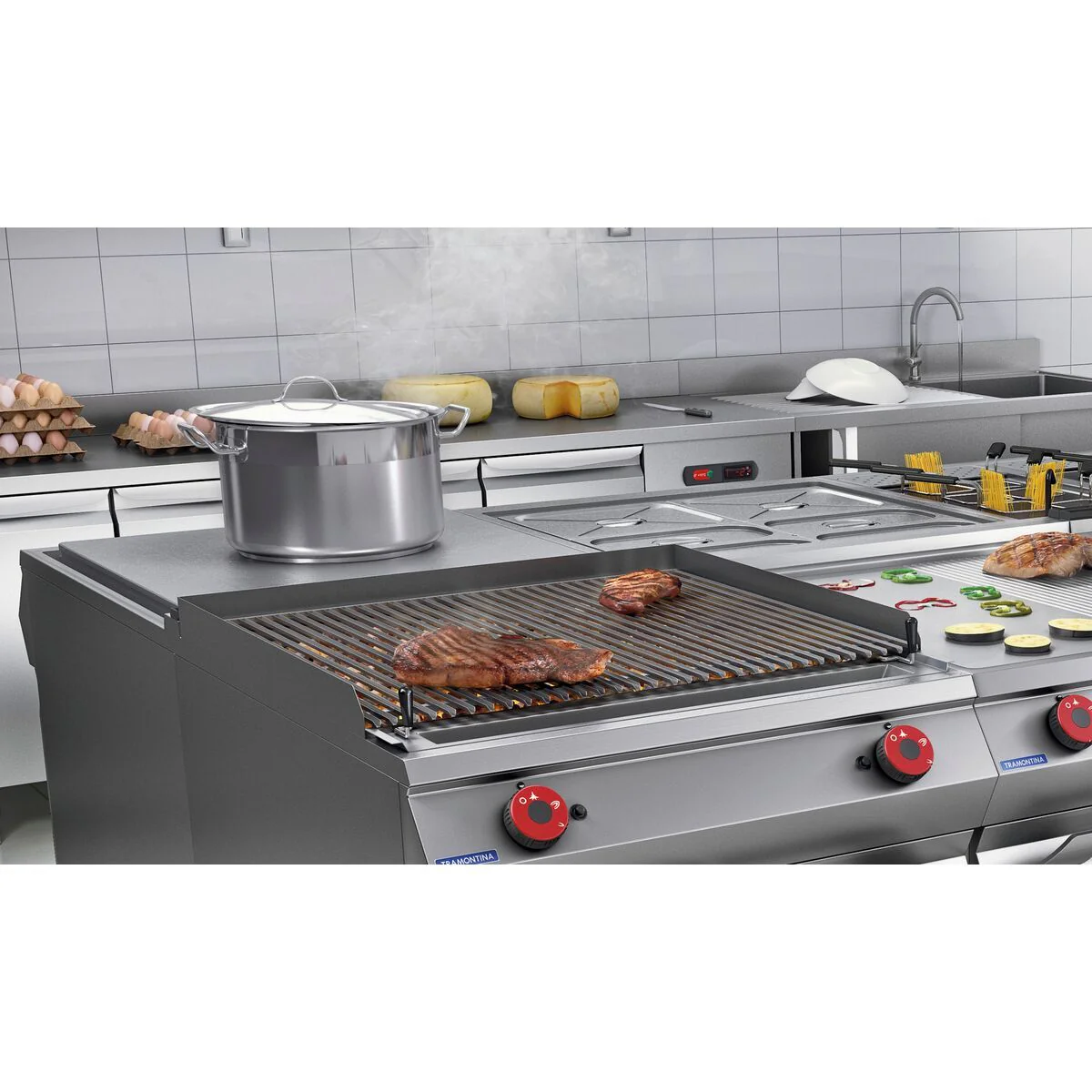 غطاء ستيل 50 سم من Tramontina Professional - Image 3