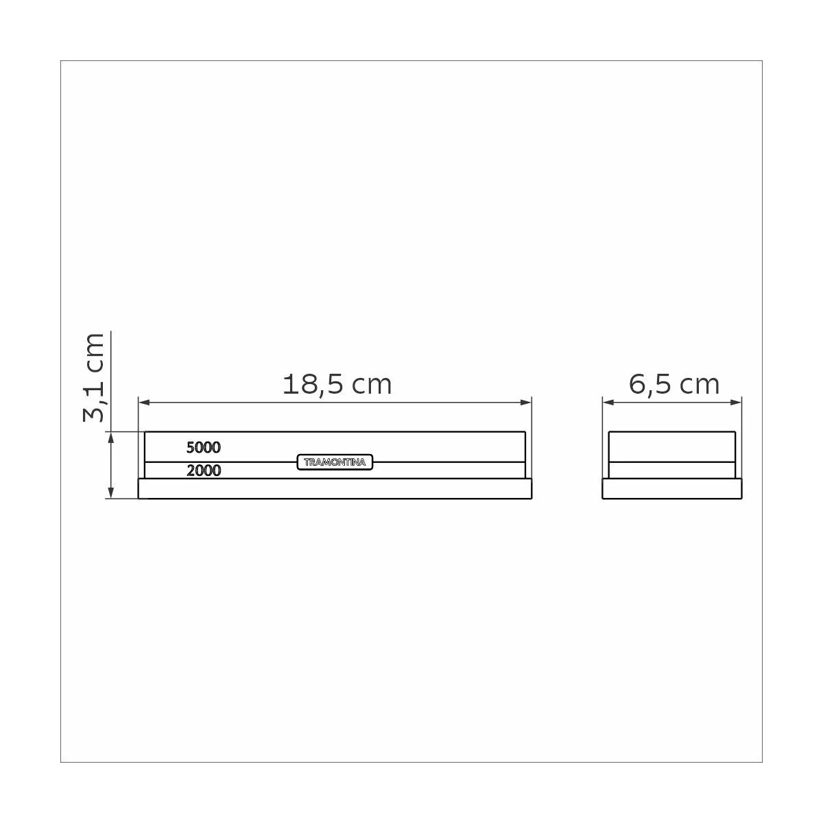 حجر مسن سكاكين وجهين من Tramontina Profio - Image 4