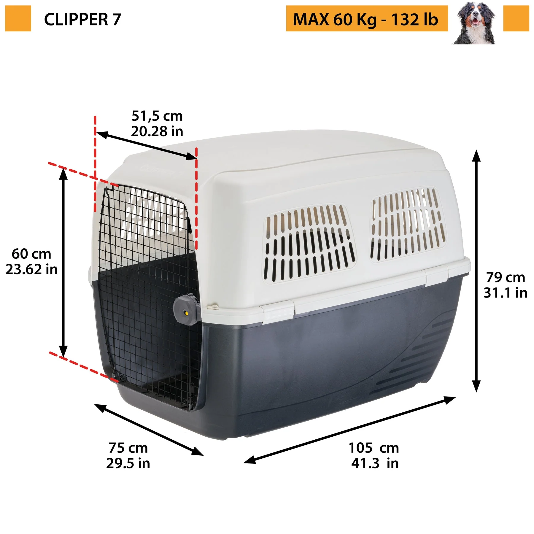 حاملة كلاب مقاس 4+ من Ferplast - Image 23
