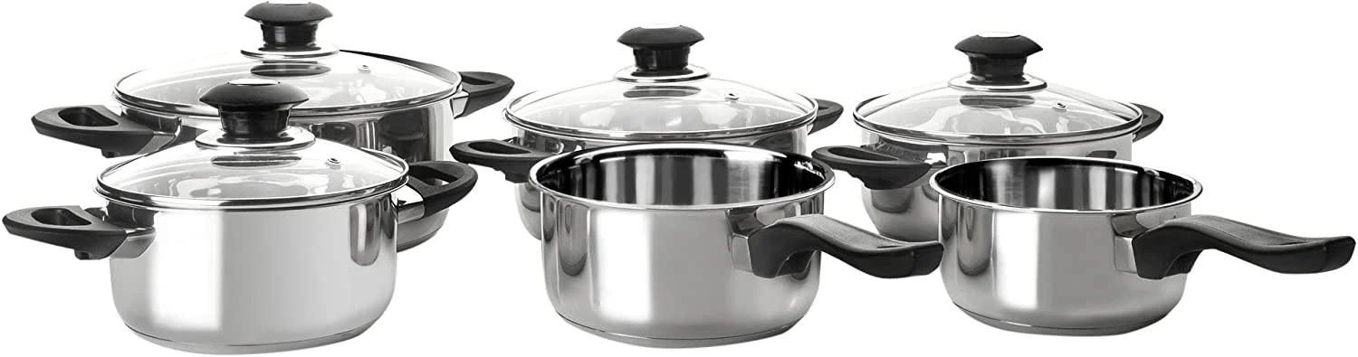 طقم طناجر 6 قطع من Ibili Bateria Optima