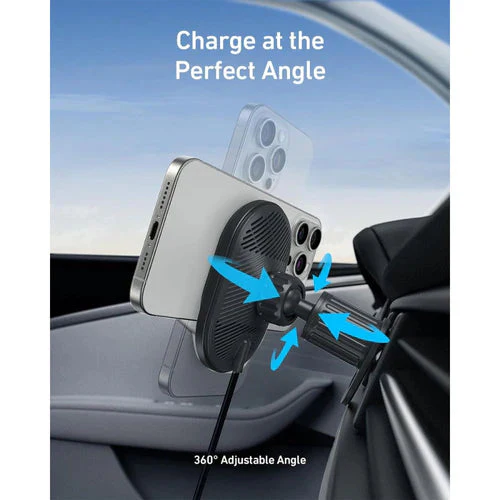 MagGo شاحن سيارة لاسلكي 15W للشحن الفائق مع USB-C من Anker - Image 8