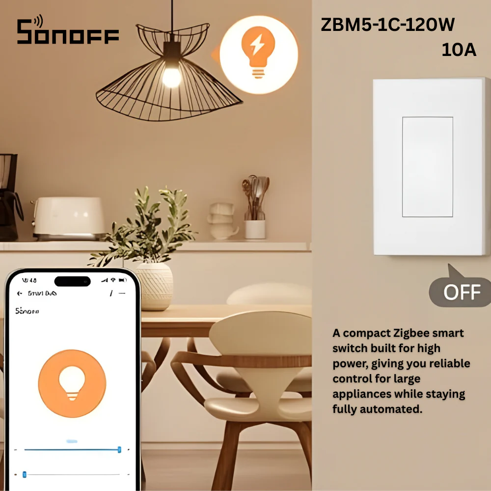 مفتاح ذكي SONOFF ZB 120 واط سلكي مع تحكم عن بُعد ودعم Zigbee 3.0 من sonoff - Image 6