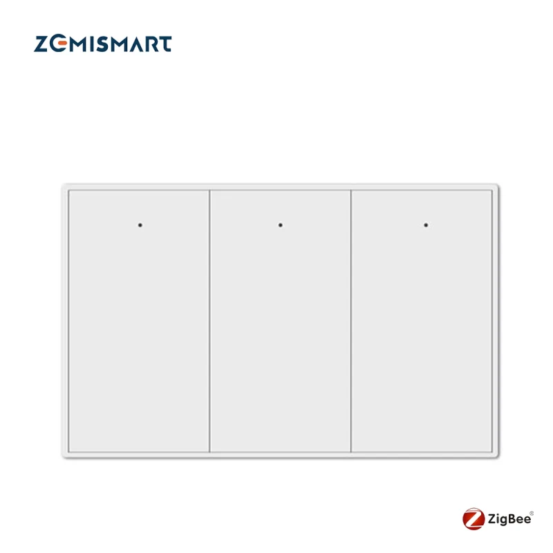 مفتاح ذكي ثلاثي- Zigbee Mesh-Zemismart - US Type - ابيض