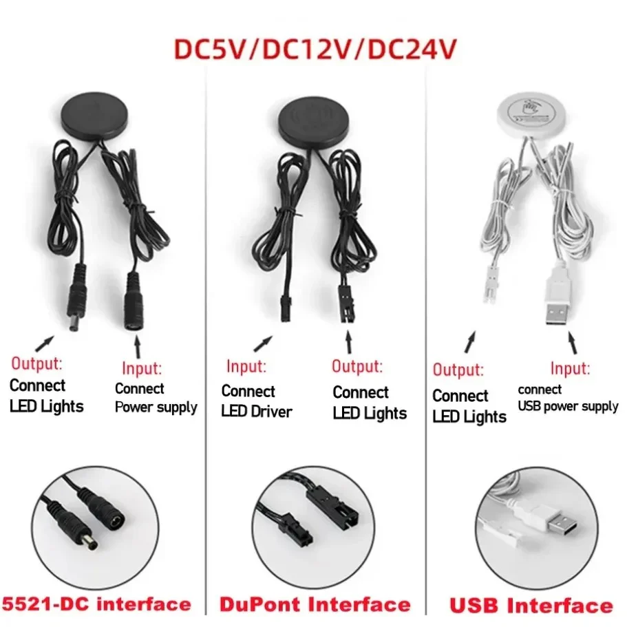 مفتاح مخفي تحت الخشب 5-24 V - Image 17