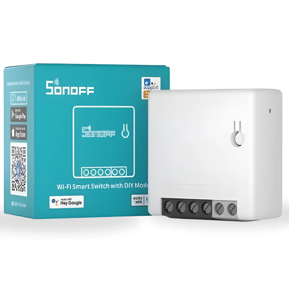 مفتاح SONOFF MINIR2 الذكي مع تحكم Wi-Fi وأتمتة عبر تطبيق eWeLink من sonoff