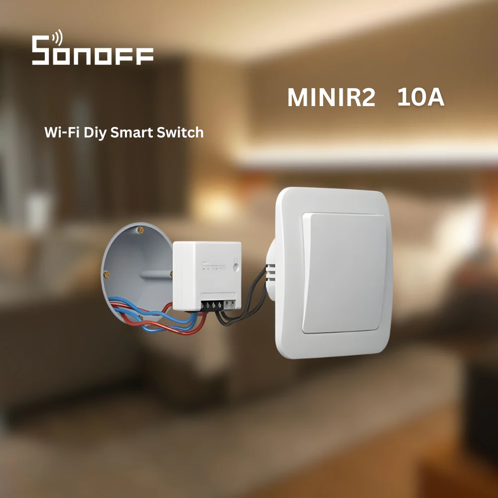 مفتاح SONOFF MINIR2 الذكي مع تحكم Wi-Fi وأتمتة عبر تطبيق eWeLink من sonoff - Image 2