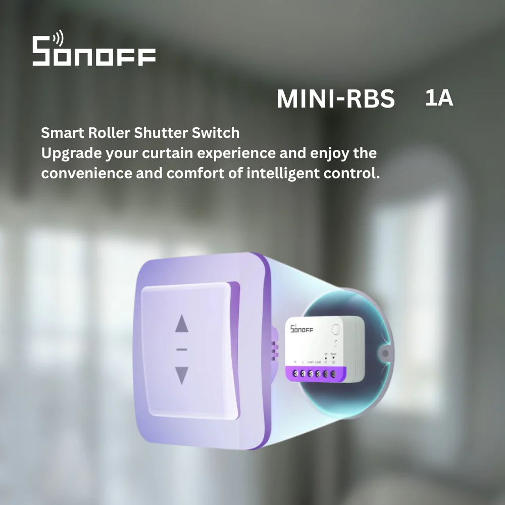 مفتاح تظليل نوافذ ذكي SONOFF MINI-RBS للتحكم في الستائر والشتر بسهولة من sonoff - Image 2