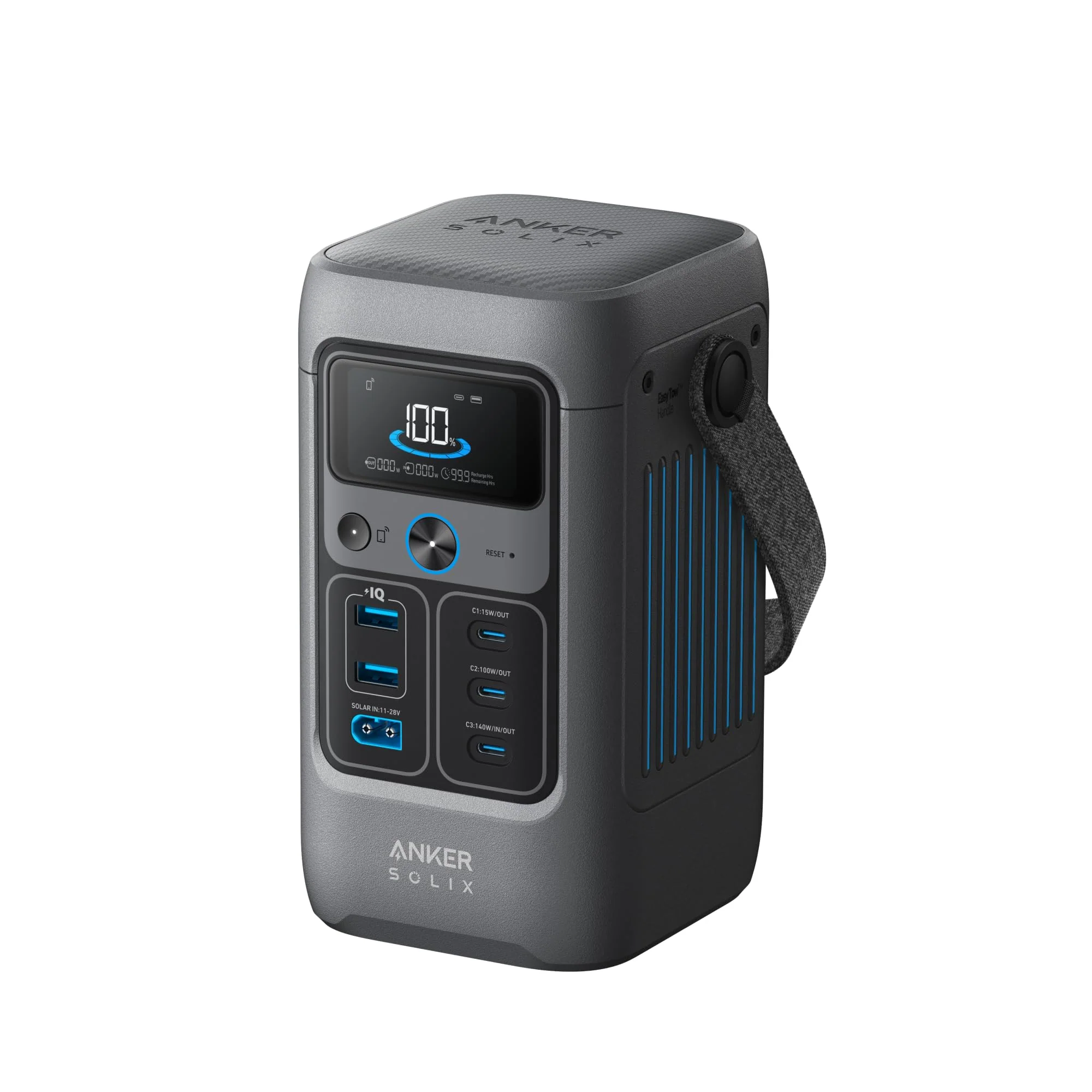 محطة طاقة محمولة 192WH LiFePO4 بخرج 200W وشحن شمسي من Anker