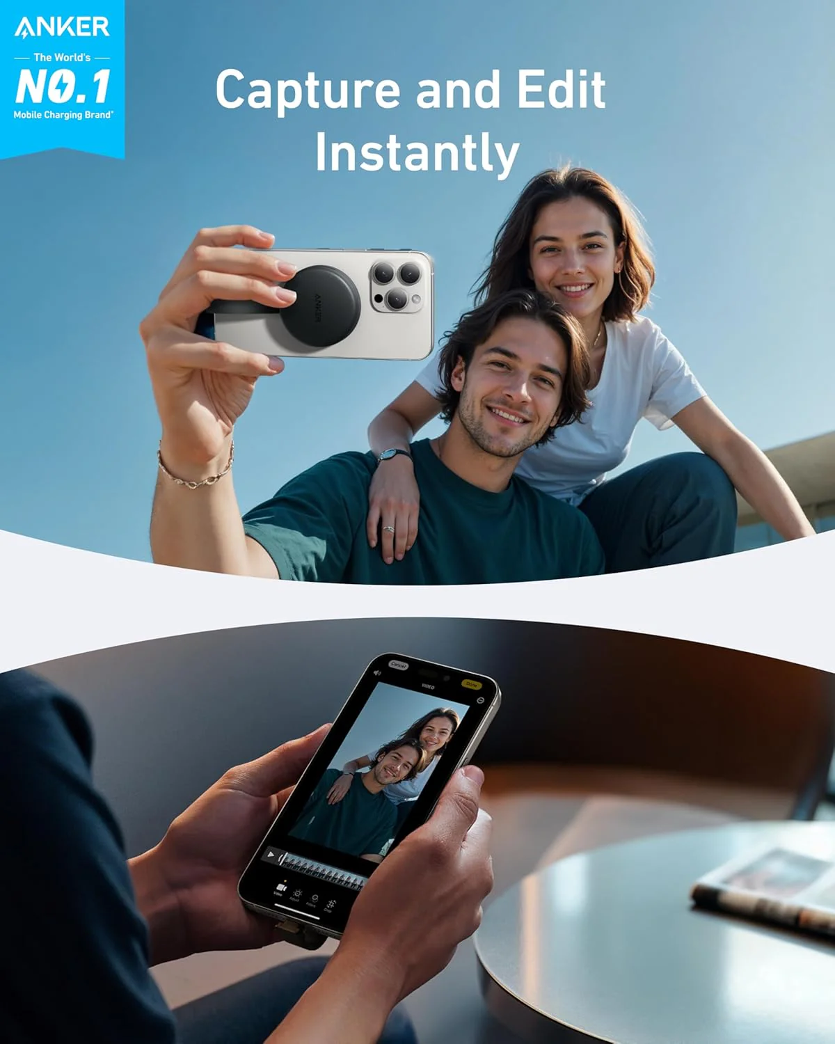 محول USB-C 3 في 1 بسرعة 10Gbps لنقل فوري وشحن 100W من Anker - Image 2