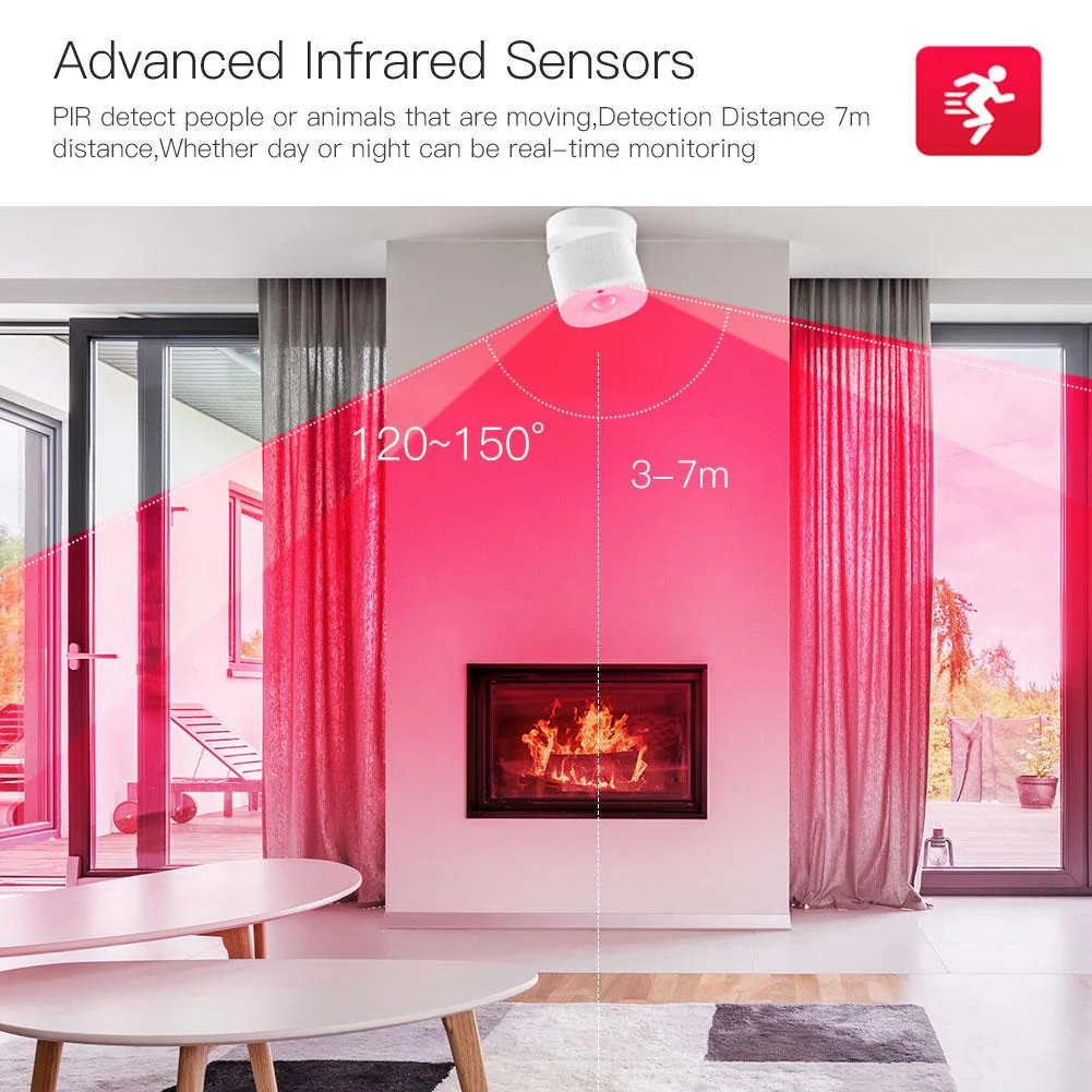 مستشعر الحركة بالأشعة تحت الحمراء (PIR)- ZigBee - Image 3