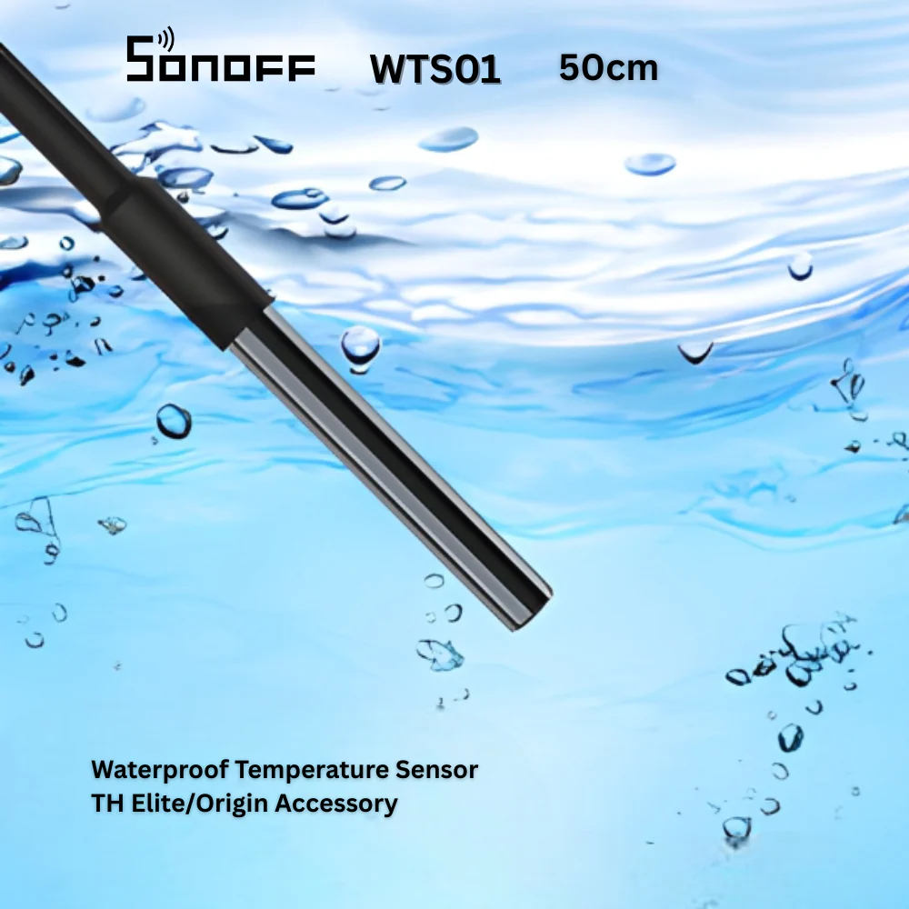مستشعر الحرارة المقاوم للماء SONOFF WTS01 بطول 50 سم لمراقبة المنزل الذكي من sonoff - Image 2