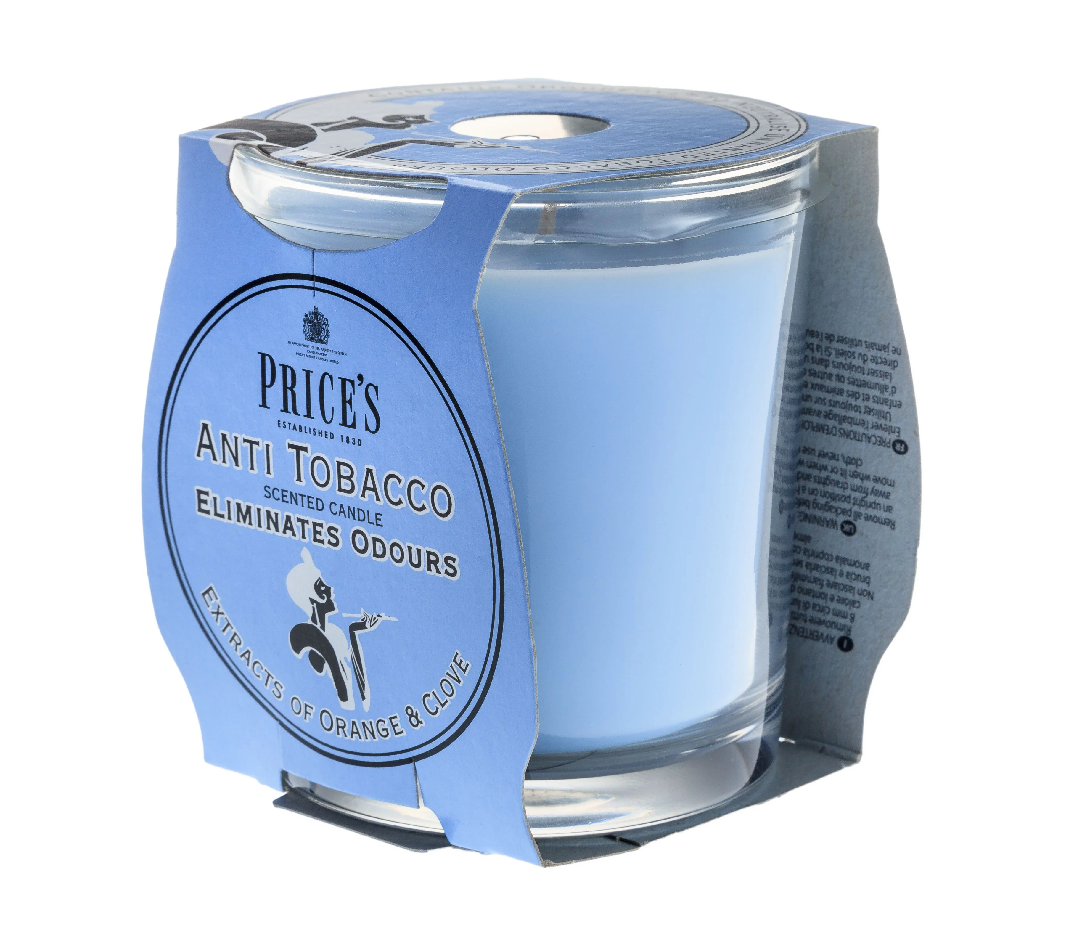 شمعة معطرة بكوب مزيلة لرائحة السجائر من Price's