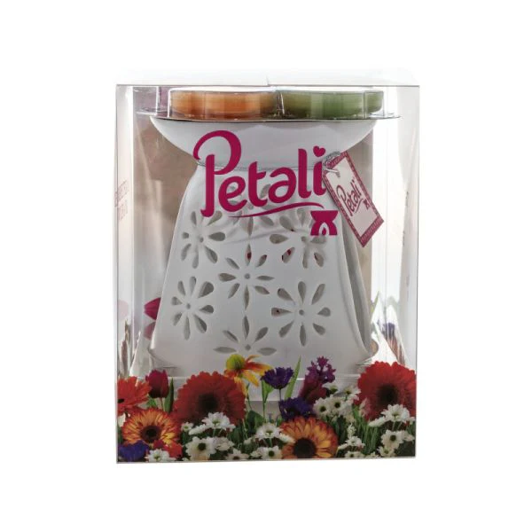 طقم مبخرة مع أقراص شمع معطرة وشموع صغيرة - Image 2