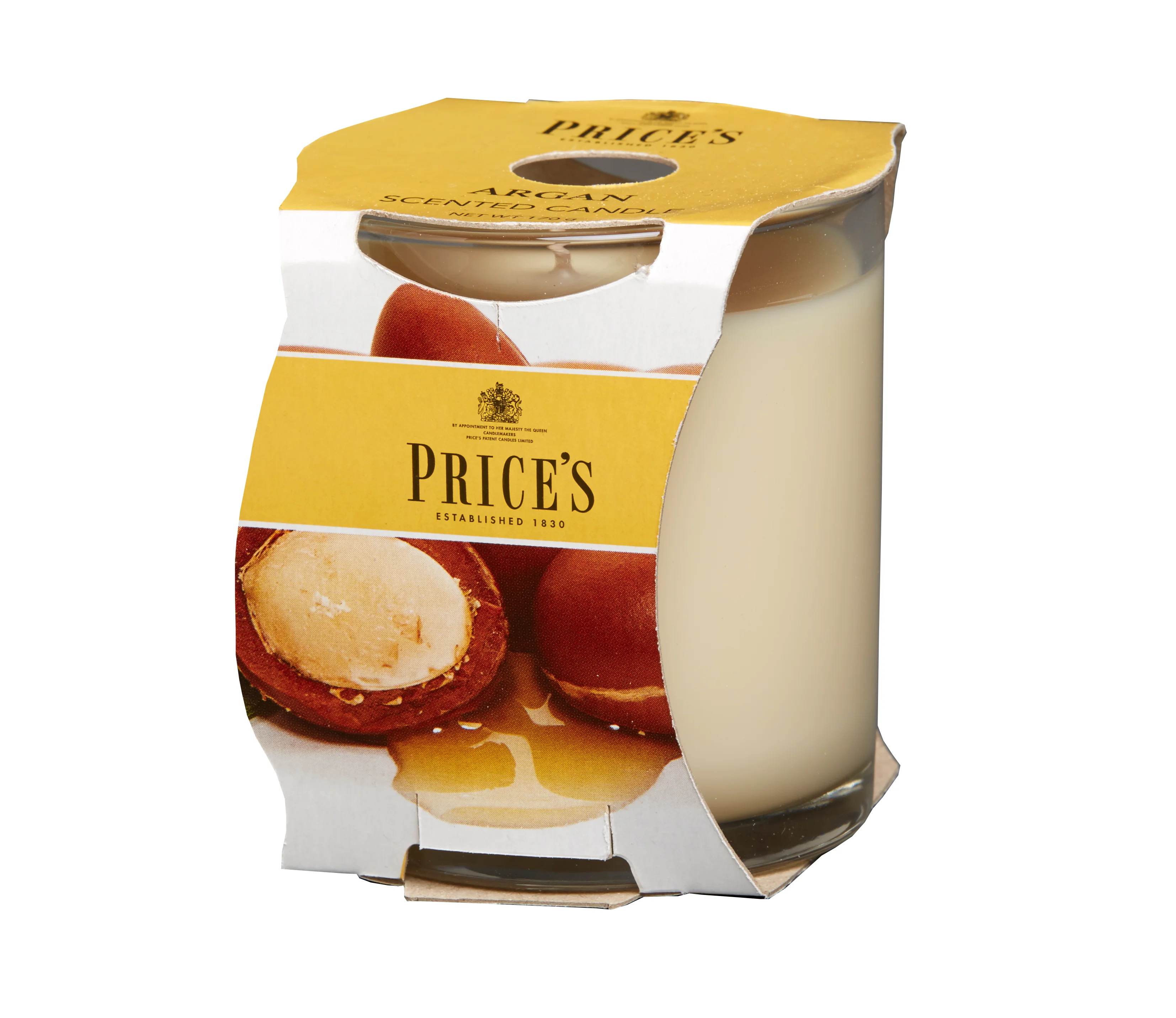 شمعة معطرة بكوب من Price's - الأرغان
