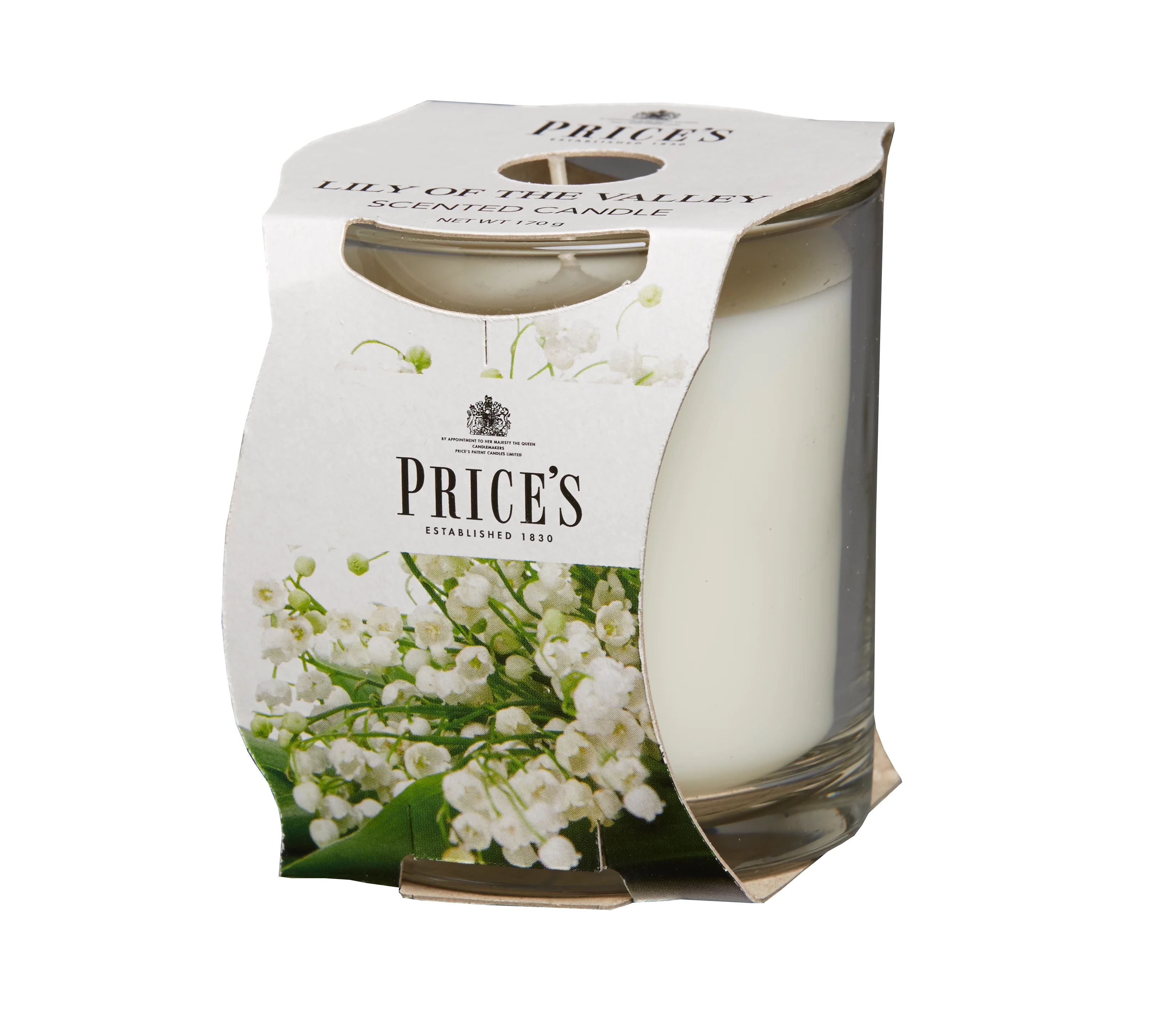 شمعة معطرة بكوب من Price's - زنبق الوادي