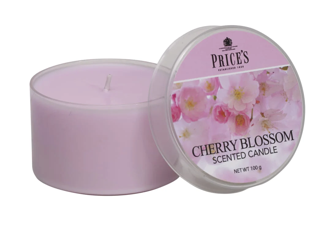 شمعة معطرة بعلبة من Price's - زهر الكرز