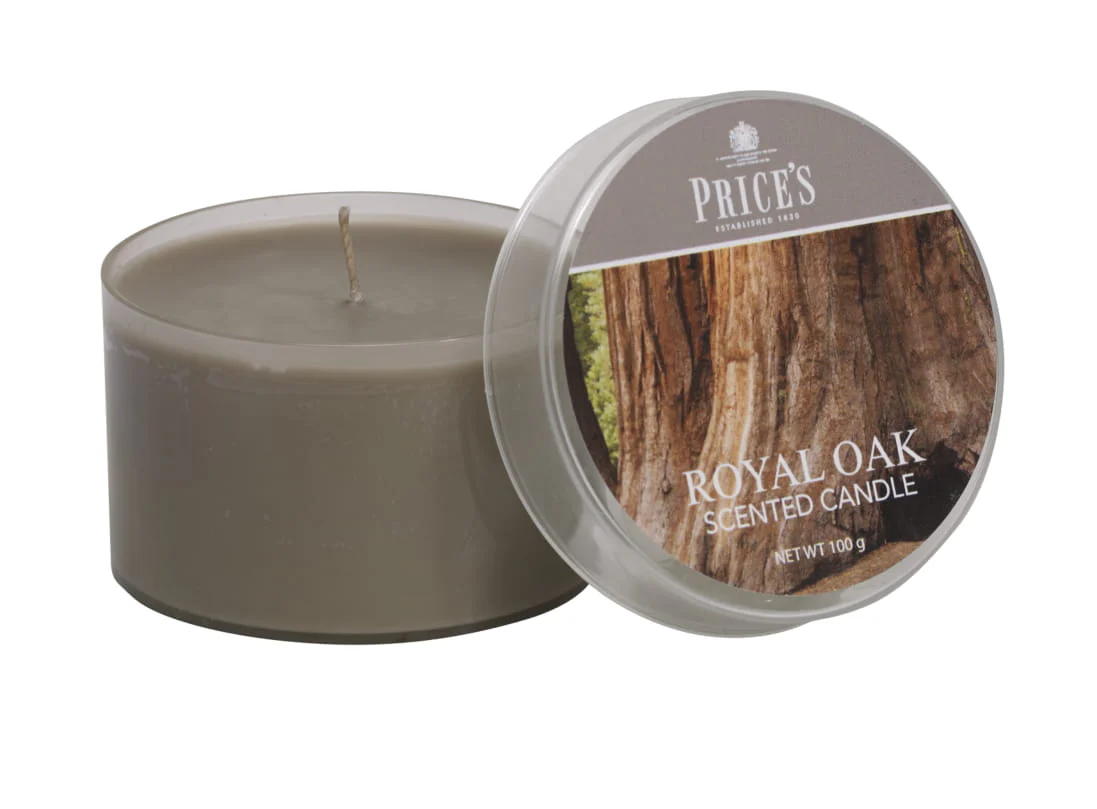شمعة معطرة بعلبة من Price's - البلوط