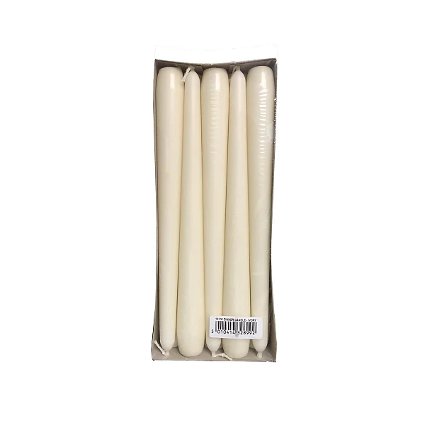 طقم 10 شموع عشاء من Price's - عاجي - Image 2